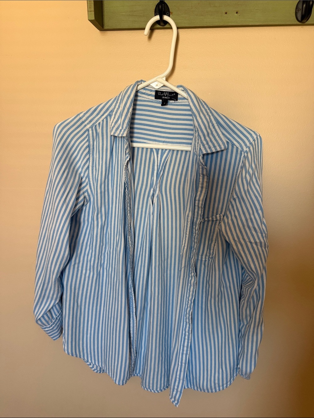 Striped Baby Blue Button Down